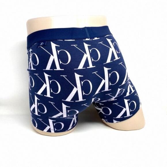 Calvin Klein One Men Size NB2991400 Modern Microfiber Boxer Logo Blue Dark Brief - Picture 2 of 7